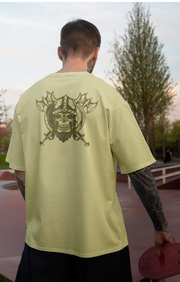 Valhalla Awaits: Skeleton Graphic Printed T-Shirt