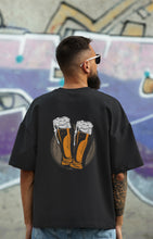 Two Beer: Playful Men's Black T-Shirt