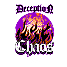 Deception Chaos: Captivating Men's Black T-Shirt